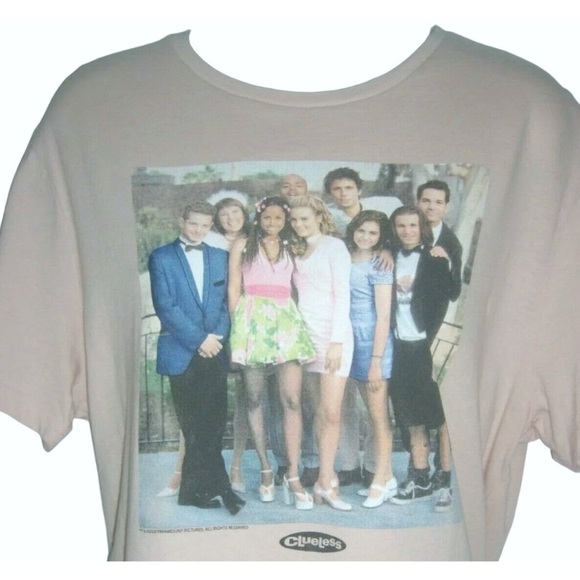 Clueless Tee Shirt Light Pink Retro 90's Kawaii Nostalgic Pop Culture y2k Grunge - Picture 5 of 9